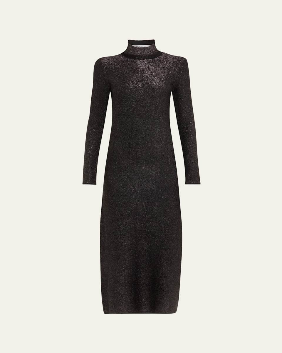 Metallic Long Sleeve Dress